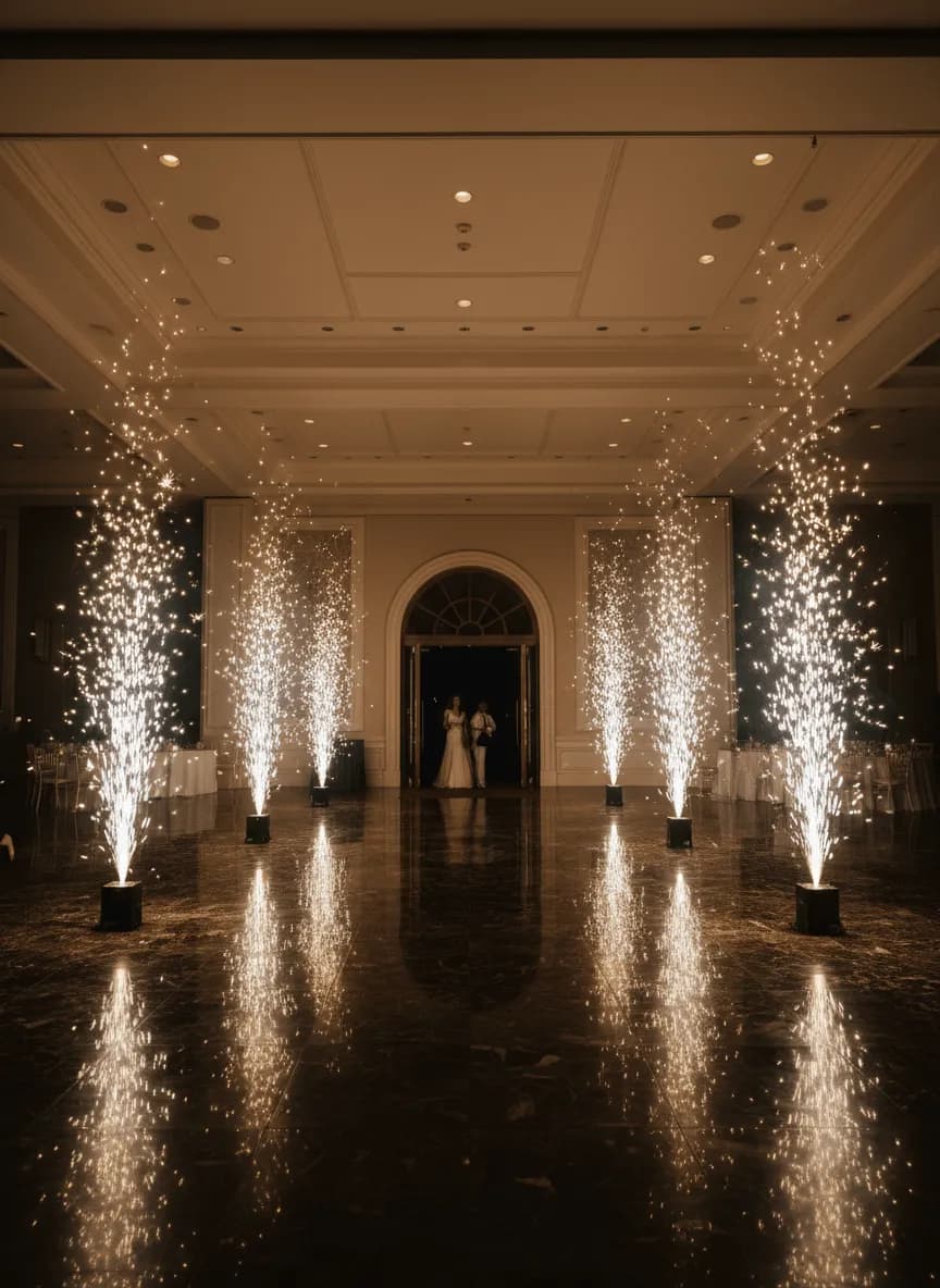 cold sparkler entrance